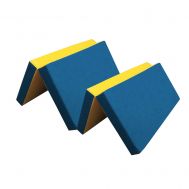 Мат №7 (200 х 100 х 10) складной (синий/желтый), фото 1