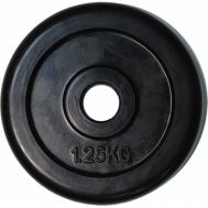 Диск обрезиненный черный d-50mm 1,25 кг RJ1034, фото 1