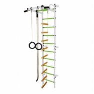 Шведская стенка Карапуз-5А (белый салатовый), фото 1