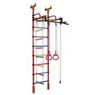 Шведская стенка Жирафик (красный радуга), фото 1