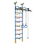 Шведская стенка Жирафик (голубой радуга), фото 1