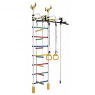 Шведская стенка Жирафик (белый радуга), фото 1