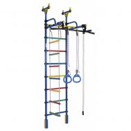 Шведская стенка Жирафик (синий радуга), фото 1