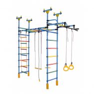 Шведская стенка Слоненок (голубой радуга), фото 1