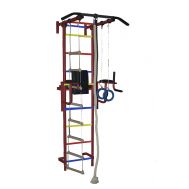 ДСК &quot;Крепыш плюс&quot; пристенный с брусьями - 1 ПВХ бордовый, фото 1