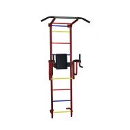 ДСК &quot;Крепыш плюс&quot; пристенный с брусьями - 2 ПВХ бордовый, фото 1