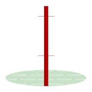 Столбик промежуточный Romana МФ-1.3.16.00.01, фото 1