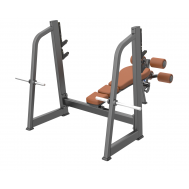 E-1041В Скамья-стойка для жима под углом вниз, фото 1