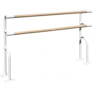 Станок хореографический PREMIUM напольный, двухрядный 1,5 м Бук, фото 1