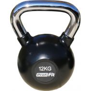 Гиря обрезиненная с хромированной ручкой 12 кг PROFI-FIT, фото 1