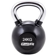 Гиря обрезиненная с хромированной ручкой 24 кг PROFI-FIT, фото 1