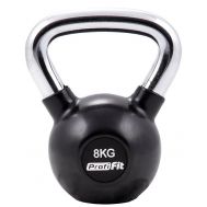 Гиря обрезиненная с хромированной ручкой 8 кг PROFI-FIT, фото 1