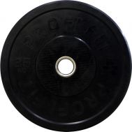 Диск для штанги каучуковый, черный D-51, 25 кг, фото 1