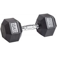 Гантель гексагональная обрезиненная 15 кг, фото 1