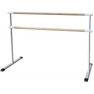 Станок хореографический PREMIUM напольный, двухрядный 2 м Береза (мобильный), фото 1