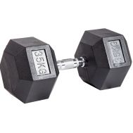 Гантель гексагональная обрезиненная 35 кг, фото 1