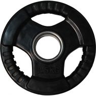 Диск для штанги черный обрезиненный D-51, 2,5 кг, фото 1