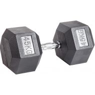 Гантель гексагональная обрезиненная 45 кг, фото 1