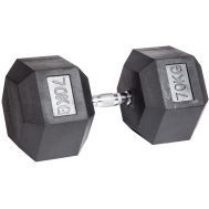 Гантель гексагональная обрезиненная 70 кг, фото 1