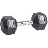 Гантель гексагональная обрезиненная 9 кг, фото 1