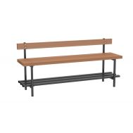 Скамья для раздевалок со спинкой 2 м, фото 1