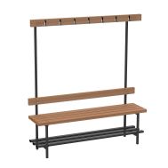 Скамья для раздевалок с вешалкой (односторонняя) 2 м, фото 1