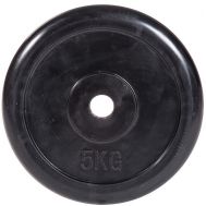 Диск для штанги черный обрезиненный D-26, 5 кг, фото 1