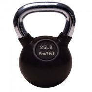 Гиря обрезиненная с хромированной ручкой 26 кг PROFI-FIT, фото 1