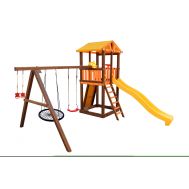 Игровой комплекс Perfetto sport «Pitigliano-4» + качели «Паутина», фото 1