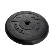 Диск для грифа Титан, обрезиненный черный, 26 мм, 10 кг, фото 1