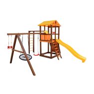Игровой комплекс Perfetto sport «Pitigliano-8» + качели &quot;Паутина&quot;, фото 1