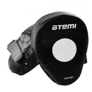 Лапы тренировочные Atemi, изогнутые, кожа, черн/серый, LTB-19303, фото 1