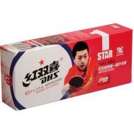 Мячи для настольного тенниса DHS 1*40+ 10 шт., бел. пластик, фото 1