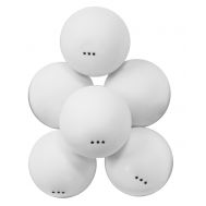 Мячи для настольного тенниса Атеми 3*, пластик, 40+, бел., 6 шт, фото 1