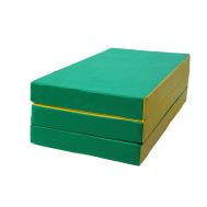 Мат № 4 (100 х 150 х 10) складной зелено/жёлтый