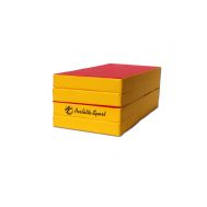 Мат № 5 (100 х 200 х 10) складной 3 сложения PERFETTO SPORT красно/жёлтый