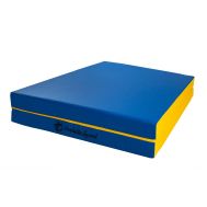 Мат № 10 (100 х 150 х 10) складной 1 сложение PERFETTO SPORT сине/жёлтый