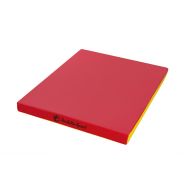 Мат № 2 (100 х 100 х 10) PERFETTO SPORT красно/жёлтый