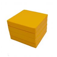 Мат № 11 (100 х 100 х 10) складной 4 сложения жёлтый