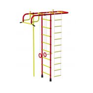 Детская шведская стенка ДСК Пионер красно/жёлтый, фото 1