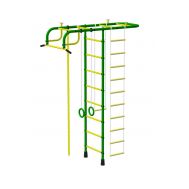 Детская шведская стенка ДСК Пионер зелено/жёлтый, фото 1