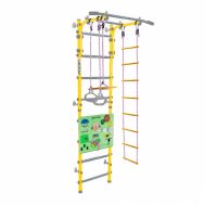 Детская шведская стенка Midzumi Banji Kabe Busyboard (лимонный пай и бизиборд салатовый), фото 1