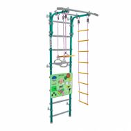 Детская шведская стенка Midzumi Banji Kabe Busyboard (ментоловый сорбет и бизиборд салатовый)