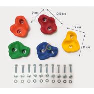 Камни пластиковые (скалодром) с крепежом (5 шт.) IgraGrad