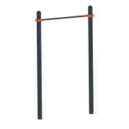 Турник уличный 2.5 х 1.2м на хомутах Air-Gym YSK16 стойка 76мм, фото 1