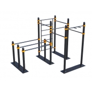 Мобильный спортивный комплекс  с лестницей, турниками и брусьями СВС-105