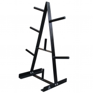 Стойка DFC Homegym RA001 для хранения дисков диаметром 25 мм - А-образная (на 7 позиций), черная, фото 1