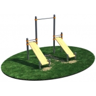 Турник с двумя скамьями для пресса (модерн.) СВС-46-М