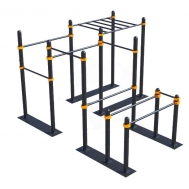 Мобильный спортивный комплекс  с рукоходом, турниками и брусьями СВС-104