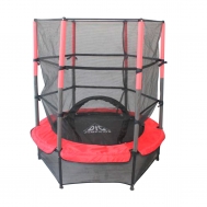 Батут детский красно-серый DFC Jump Kids 55&quot;, фото 1